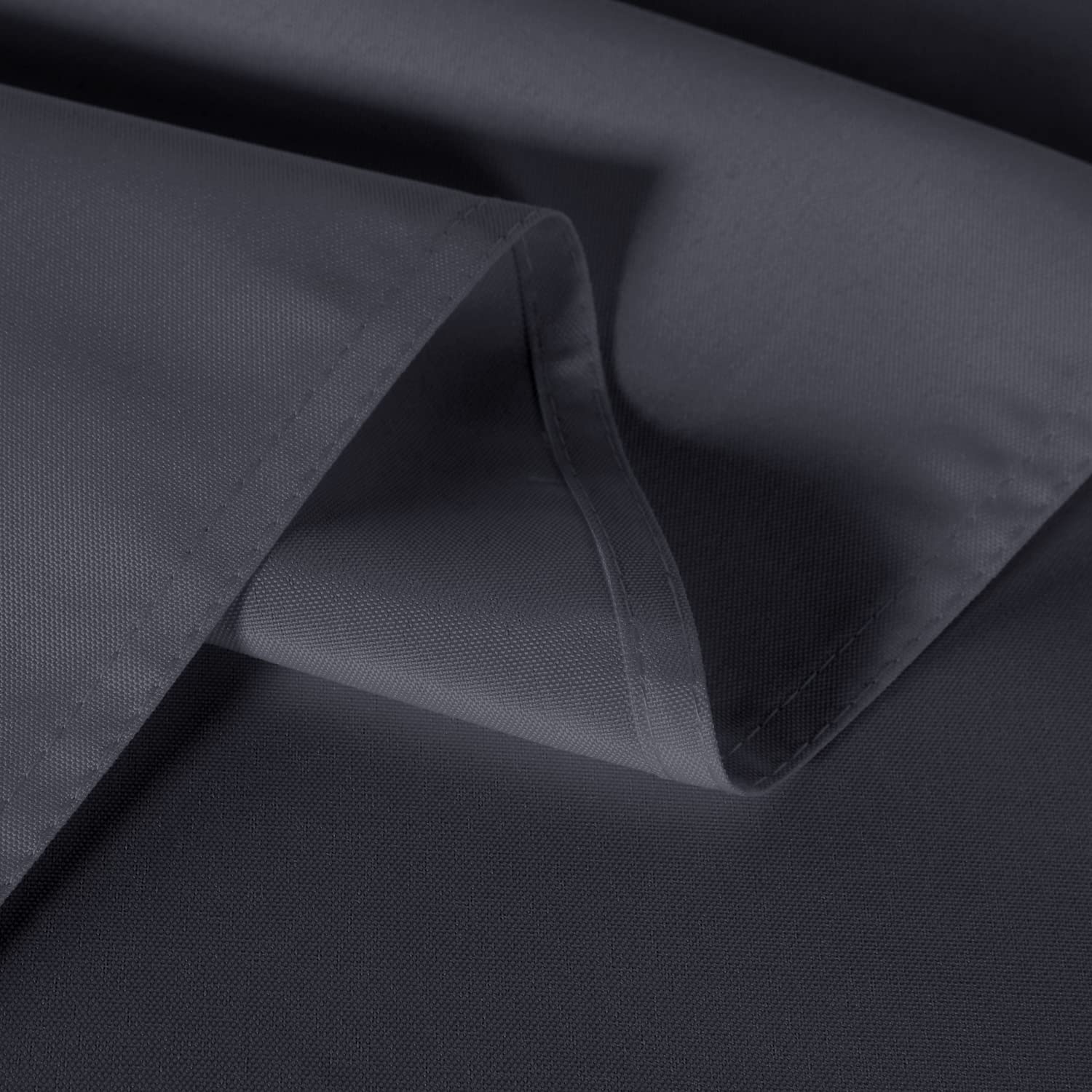 Sancua 2 Pack Dark Grey Tablecloth 54 X 78 Inch, Rectangle 4 Feet Table Cloth - Stain And Wrinkle Resistant Washable Polyester T